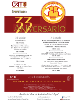 Cartel 33 aniversario - Universidad Autónoma de Tlaxcala