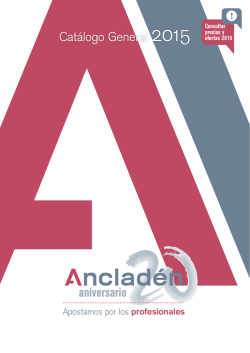 aniversario Catálogo General 2015 Catálogo General 2015