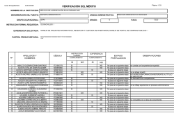 VERIFICACIÓN DEL MÉRITO - Servicio de Acreditación Ecuatoriano