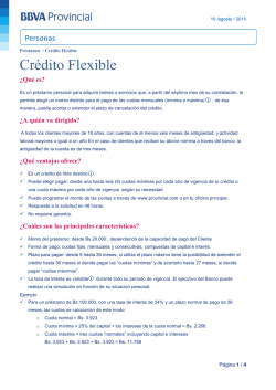 Crédito Flexible - Banco Provincial