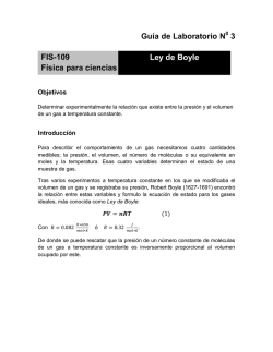 Guía de Laboratorio N 3 FIS-109 Física para ciencias Ley de Boyle