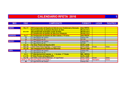 CALENDARIO 2016