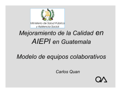 Mejoramiento de la Calidad en AIEPI en Guatemala