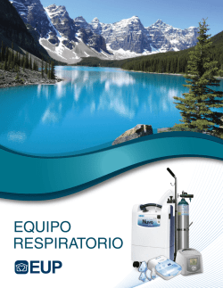 Catálogo de Equipo Respiratorio.