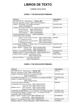 primero y segundo de primaria