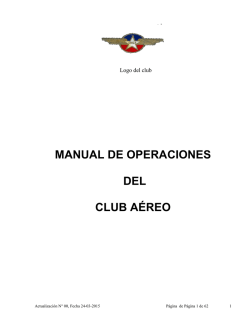 MANUAL DE OPERACIONES DEL CLUB AÉREO