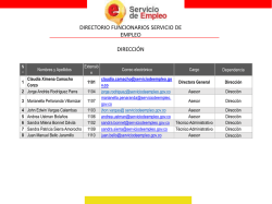 Directorio Funcionarios y Contratistas