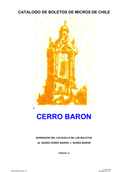 CERRO BARON - Boleccionistas