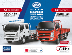 FT WEB YUEJIN X500-38 CabinaDoble Sencilla