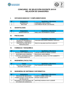 relación de ganadores 2015-ii