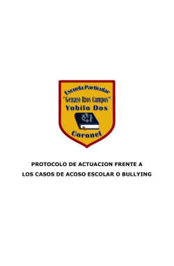 protocolo de actuacion frente a los casos de acoso escolar o bullying