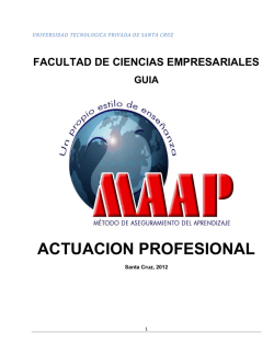 ACTUACION PROFESIONAL