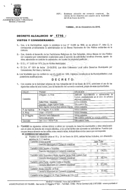 Decreto - Municipalidad de Yumbel