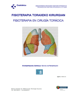 Fisioterapia en cirugia toracica