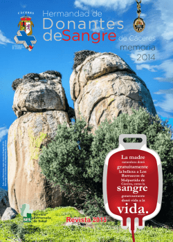 Publicación 2015 - Donantes de Sangre de Cáceres