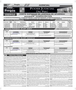 JUDICIAL - Diario Pregon