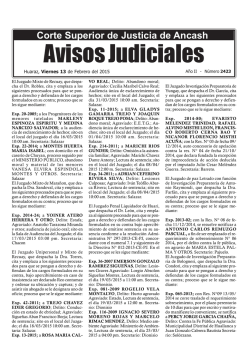 Avisos Judiciales - Diario