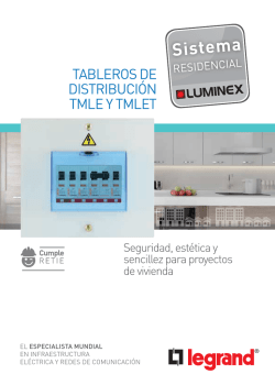 tableros de distribución tMle y tMlet