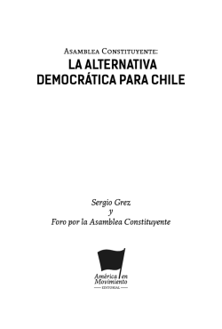 LA ALTERNATIVA DEMOCRÁTICA PARA CHILE