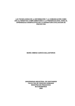 las tecnolog&iacute;as de la informaci&oacute;n y la comunicaci&oacute;n como una