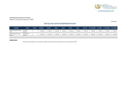Numeral 4, Detalle De Gastos De Representacion 2015