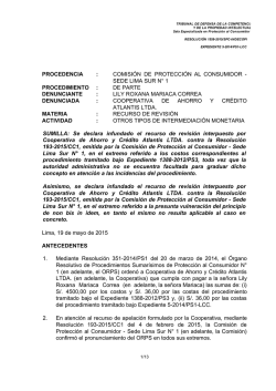 comisión de protección al consumidor sede lima sur n° 1