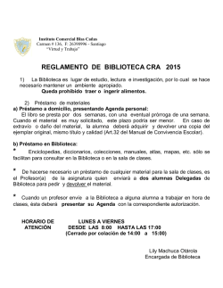 Reglamento 2015 - Instituto Comercial Blas Cañas