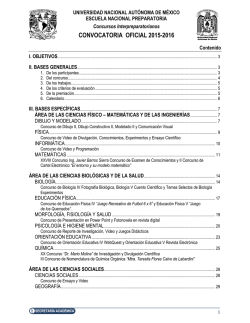 Convocatoria - Bachillerato - Escuela Nacional Preparatoria