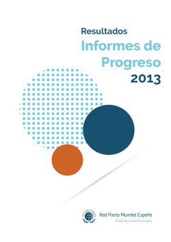Informes de Progreso 2013
