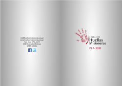 Inclusión Social Brochure Fundación Huellas Misioneras