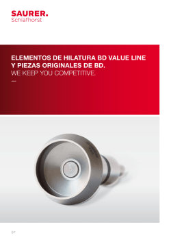 elementos de hilatura bd value line y piezas originales