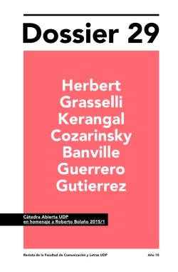 Herbert Grasselli Kerangal Cozarinsky Banville Guerrero