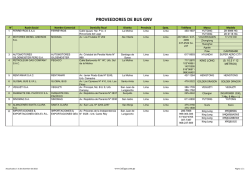PROVEEDORES DE BUS GNV