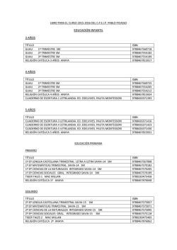 LIBROS SM CURSO 2015