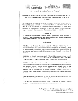 Medalla "Leopoldo Villarreal Cárdenas"