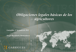Obligaciones legales básicas de los agricultores