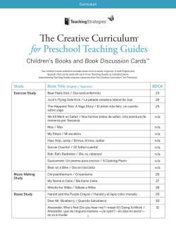 The Creative Curriculum® for Preschool Teaching Guides
