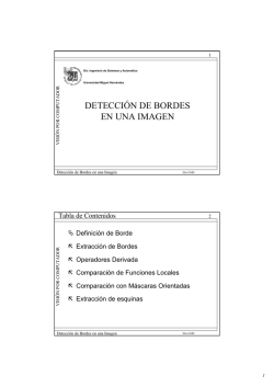 detección de bordes en una imagen
