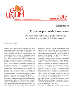 Cor Unum Diciembre 2015 - Misioneros del Espíritu Santo