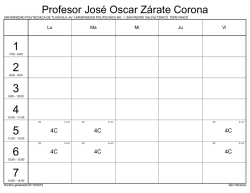 Profesor José Oscar Zárate Corona