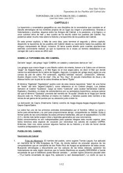 etimología y toponimia del cabriel