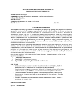 INSTITUTO SUPERIOR DE FORMACION DOCENTE N° 10