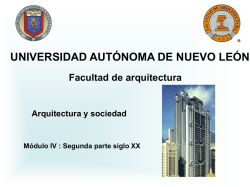 Arquitectura y Sociedad - Facultad de Arquitectura