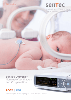 PO2 SenTec OxiVenT™ Illuminate Ventilation and Oxygenation