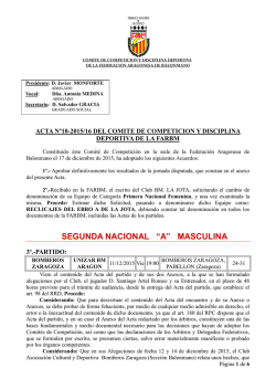acta comité nº 10 federada - Federación Aragonesa de Balonmano