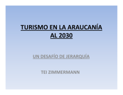 TURISMO EN LA ARAUCANÍA AL 2030