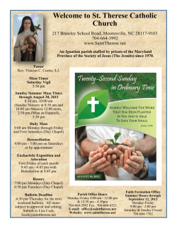 August 30, 2015 - St. Therese Catholic Church