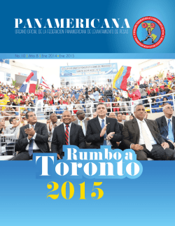 Revista 2015 - Federacion Panamericana de Levantamiento de Pesas
