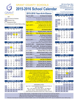 Year-at-a-Glance, 2015-2016