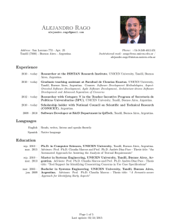 CV - Alejandro Rago